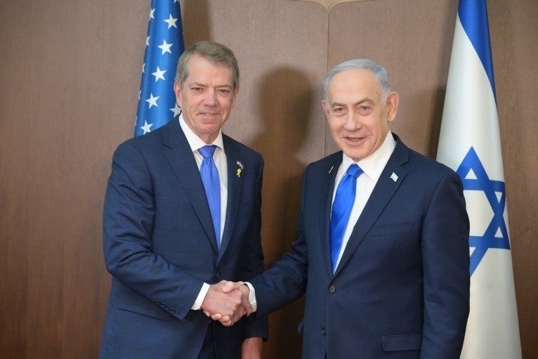 Governor Pillen with Israeli Prime Minister Benjamin Netanyahu