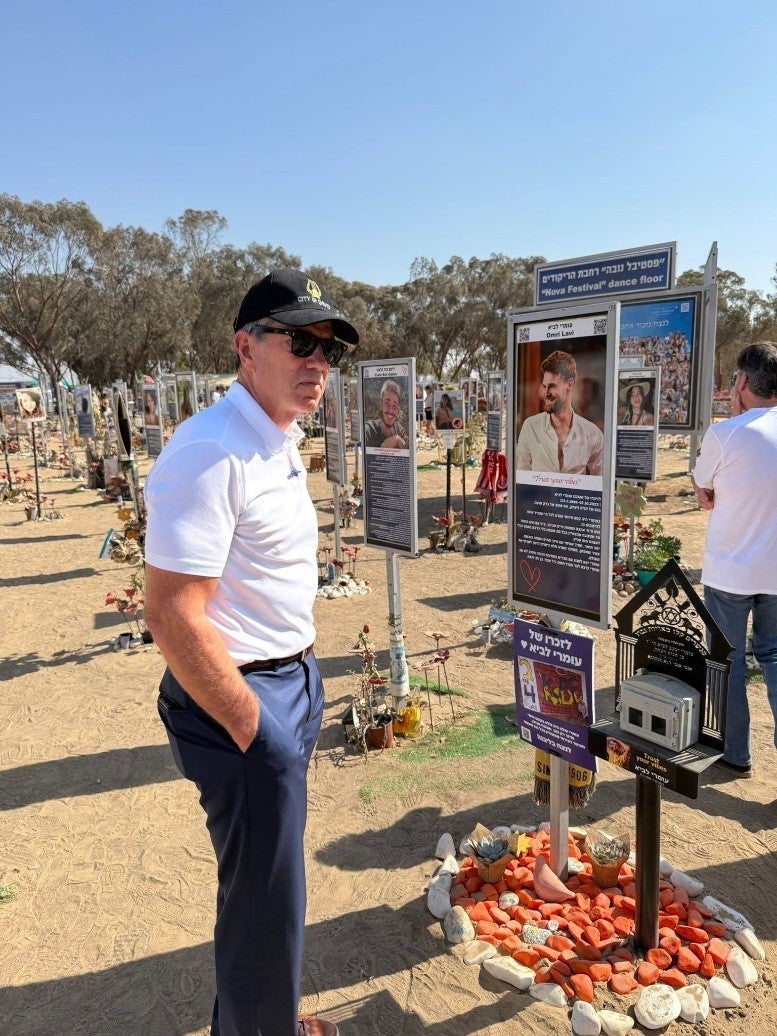 Governor Pillen visits the site of the Nova Festival Massacre