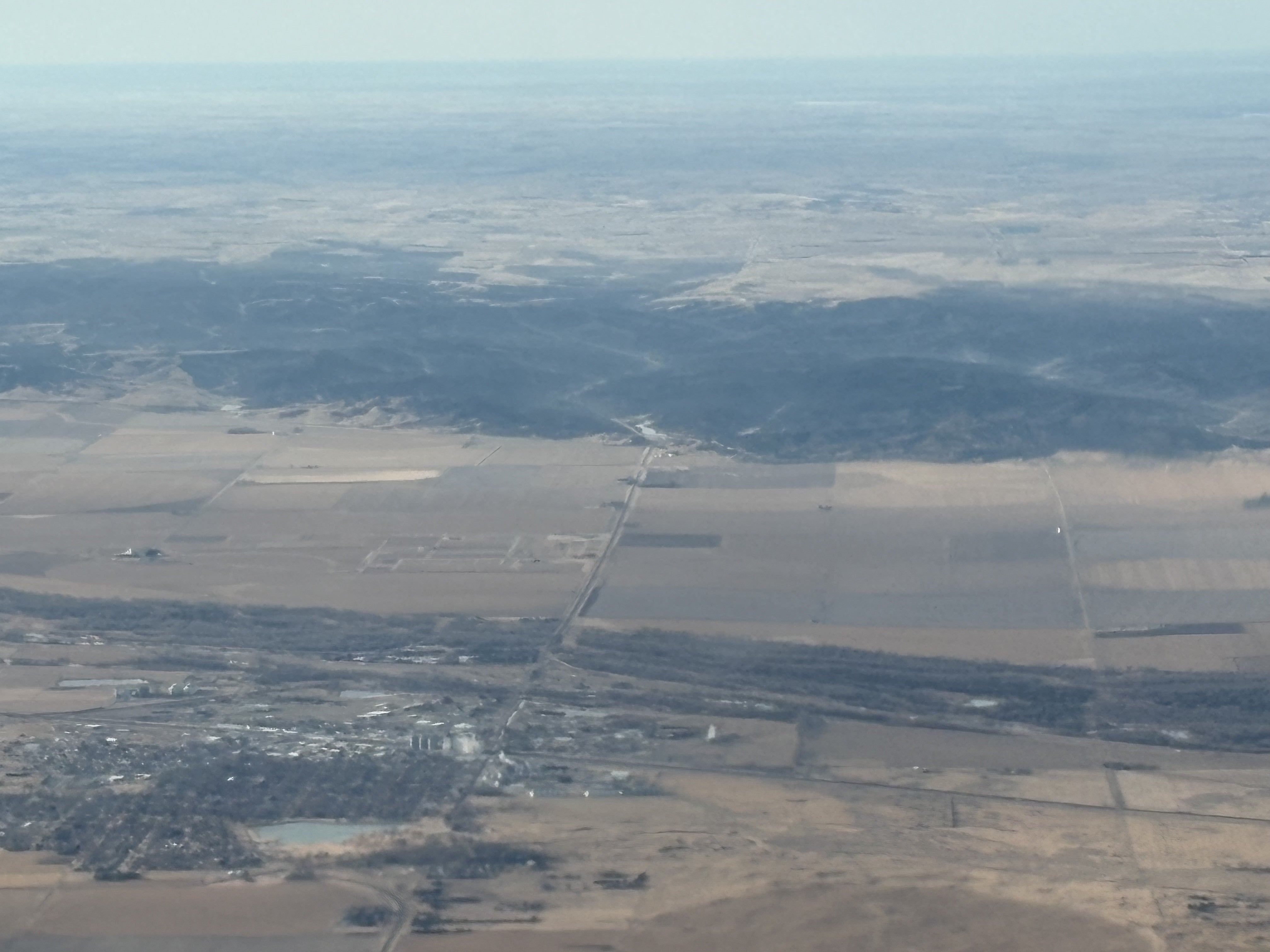 Aerial view of the Cottonwood Fire burn area.