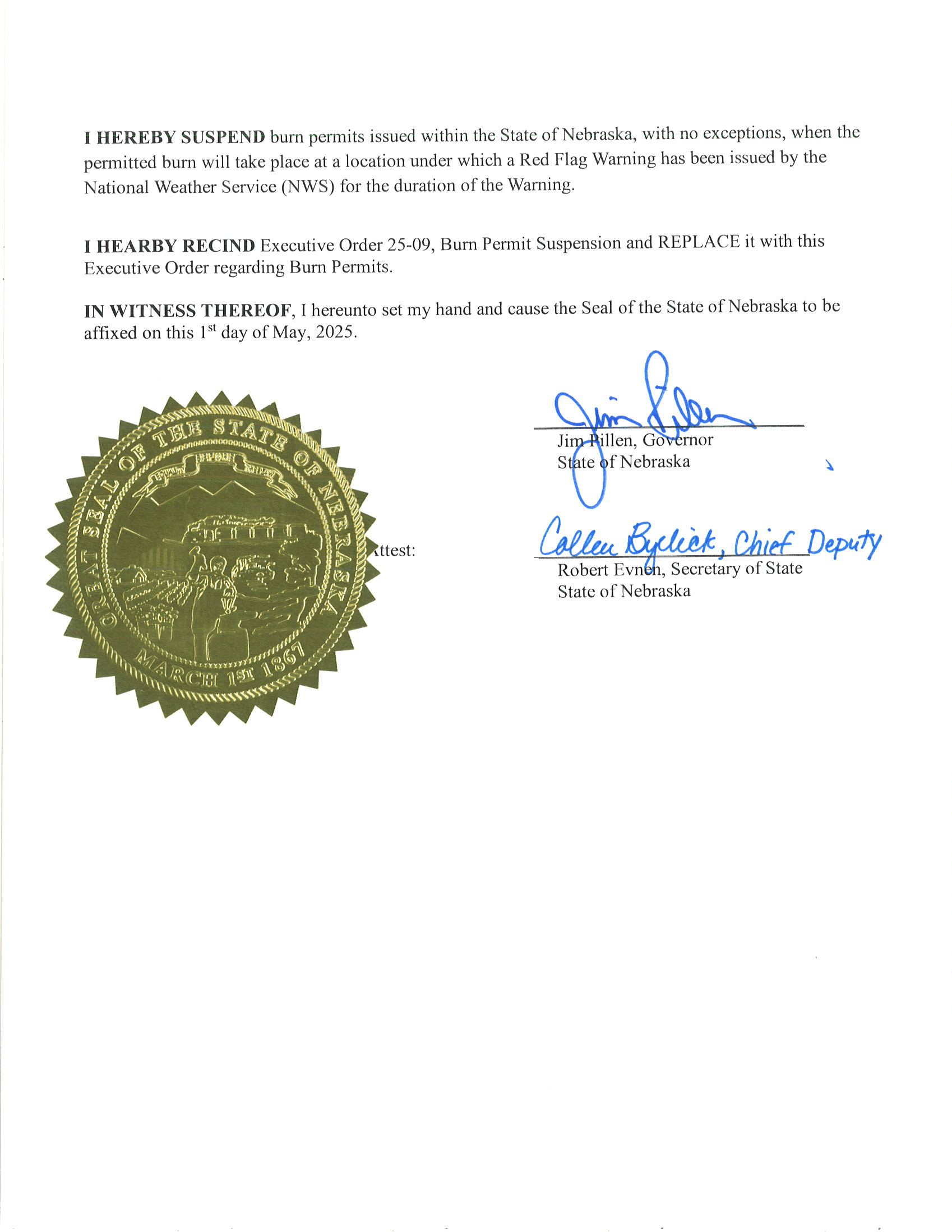 Executive Order No. 25-04 Page 2