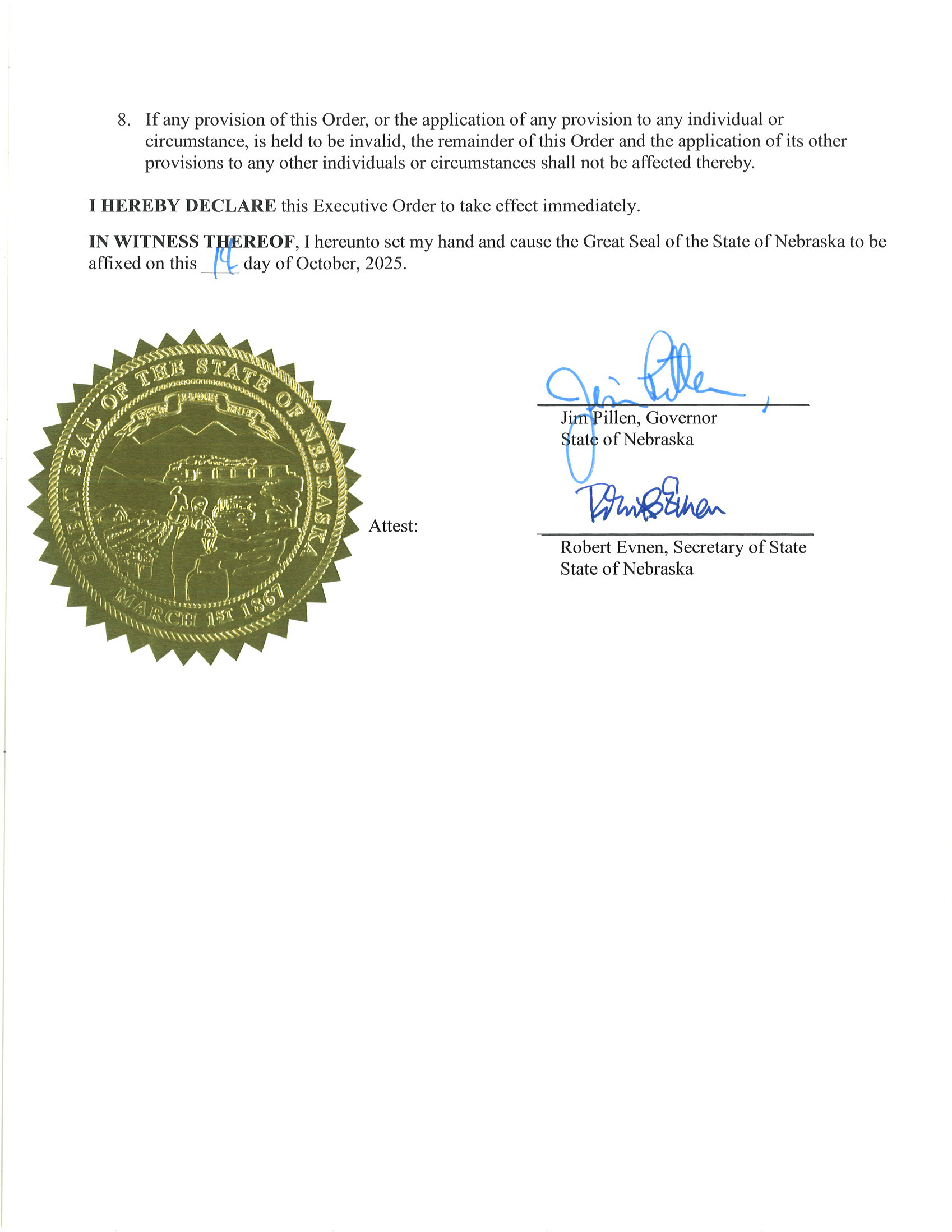 Executive Order 25-15 Page 3
