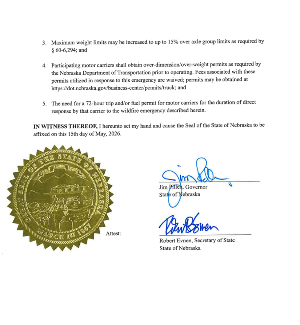 Executive Order 26-13 - Commercial Motor Carrier Relief Page 2