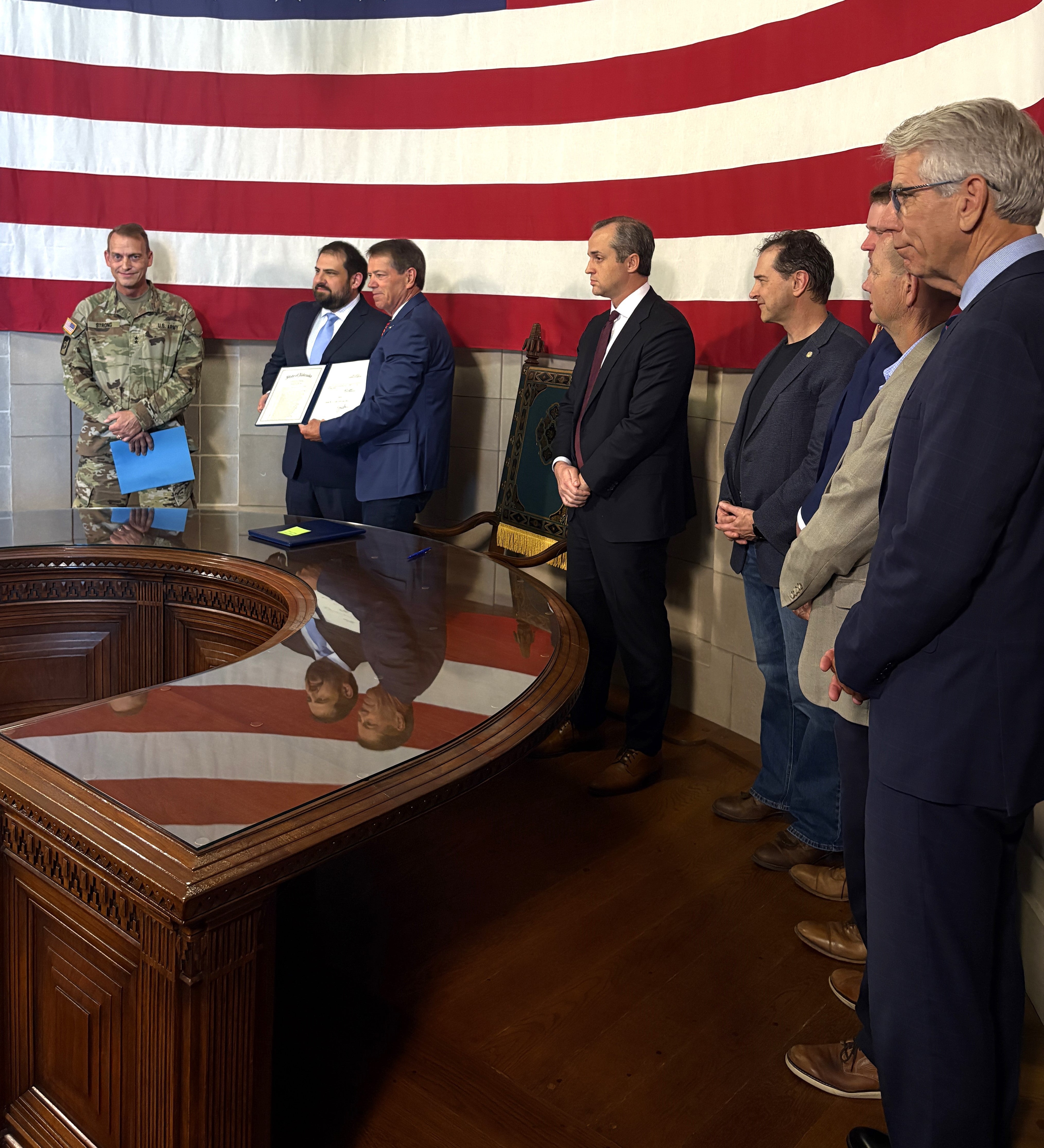 Gov. Pillen Celebrates Passage of Bill to Protect Against Influence of Foreign Adversaries