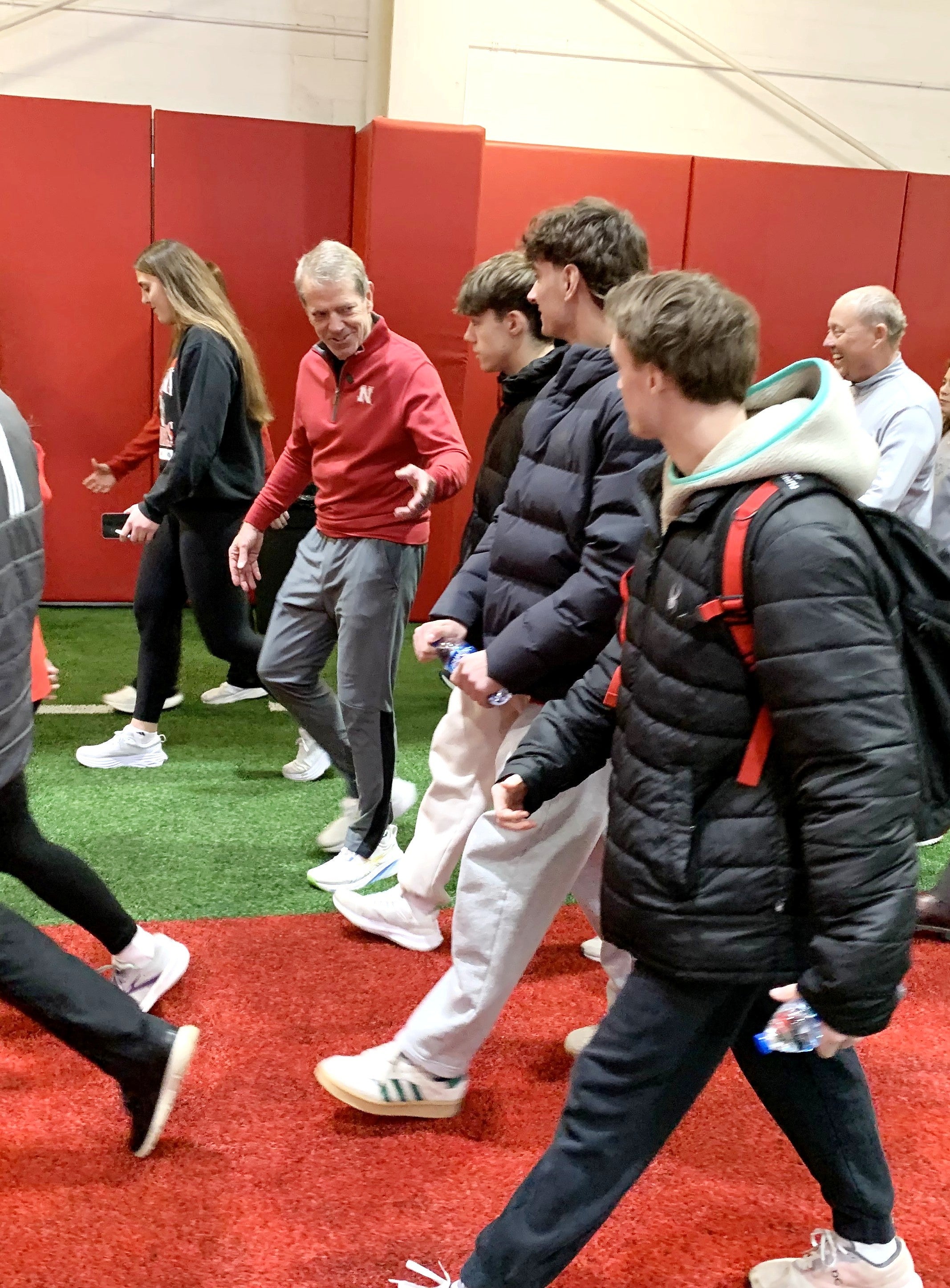 Gov. Pillen Leads Husker Student-Athletes and Others in Governor’s Wellness Walk