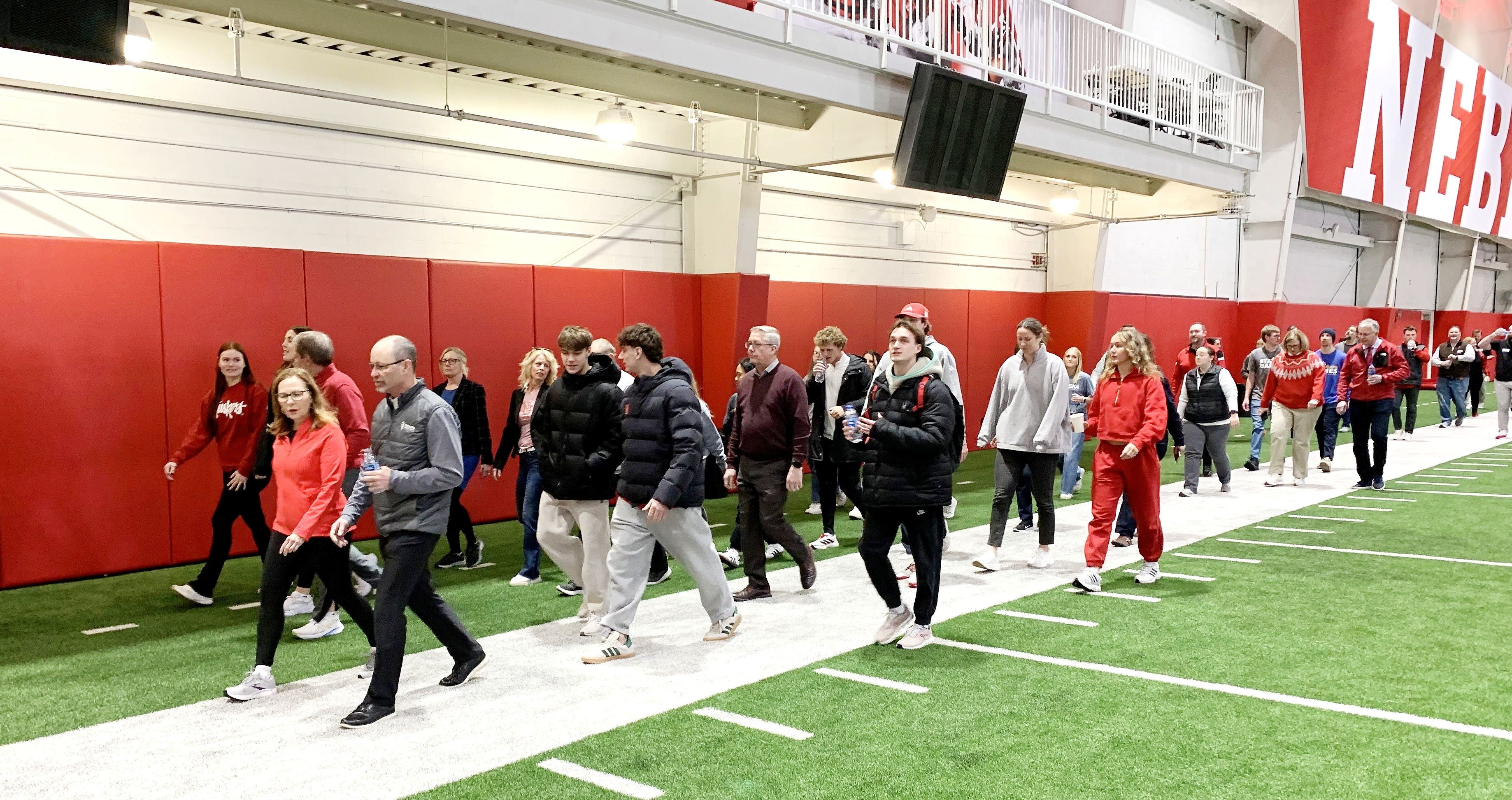 Gov. Pillen Leads Husker Student-Athletes and Others in Governor’s Wellness Walk