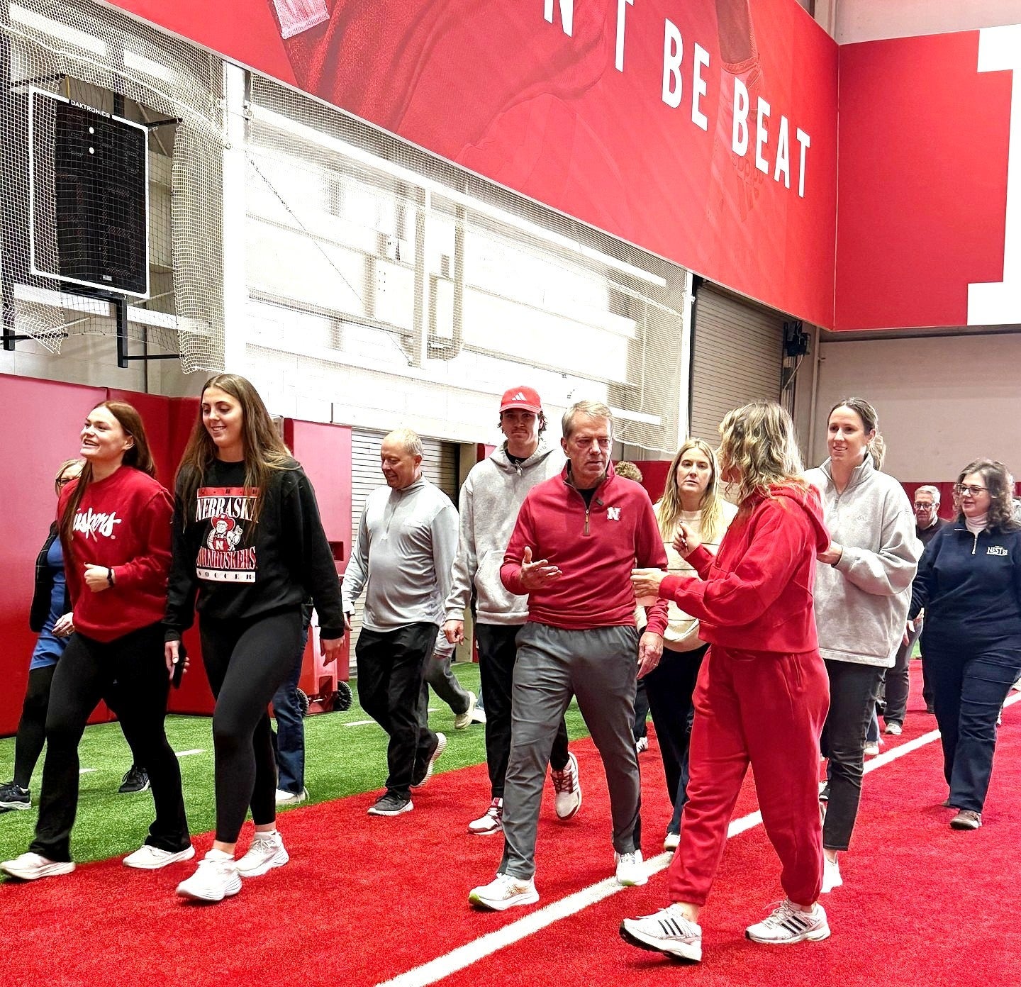 Gov. Pillen Leads Husker Student-Athletes and Others in Governor’s Wellness Walk