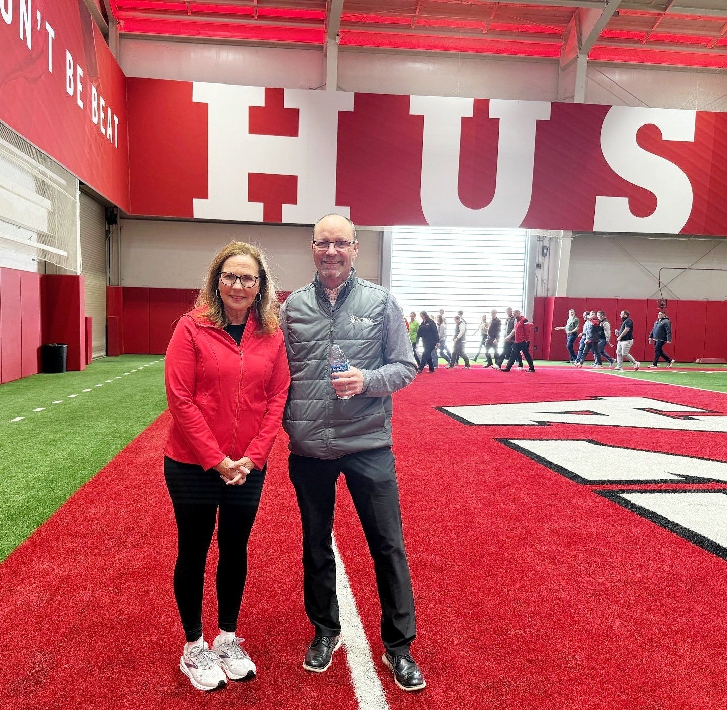 First Lady Suzanne Pillen and Dr. Tim Tesmer, chief medical officer at the Nebraska Department of Health and Human Services