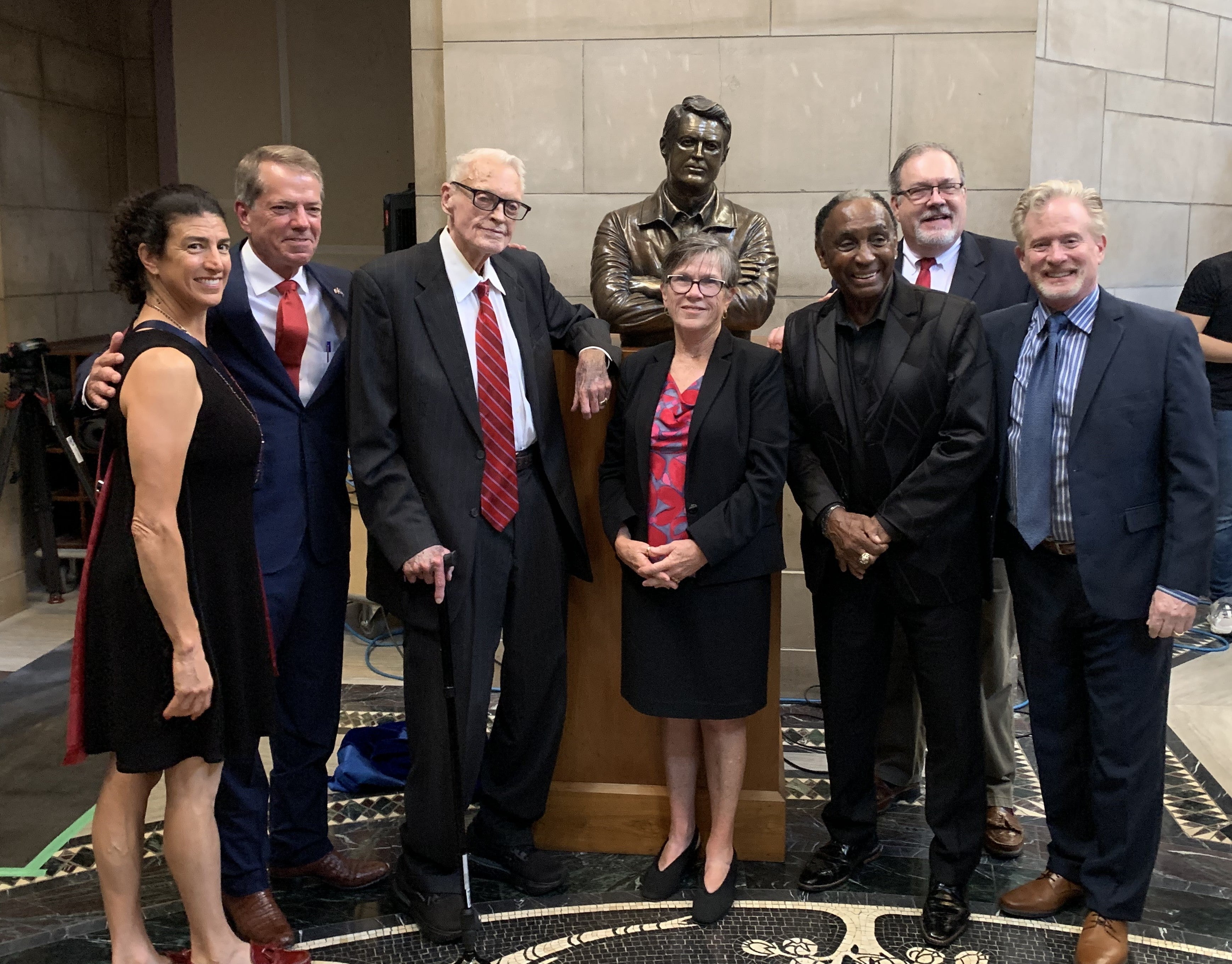 Members of Nebraska Hall of Fame Commission and Tom Osborne