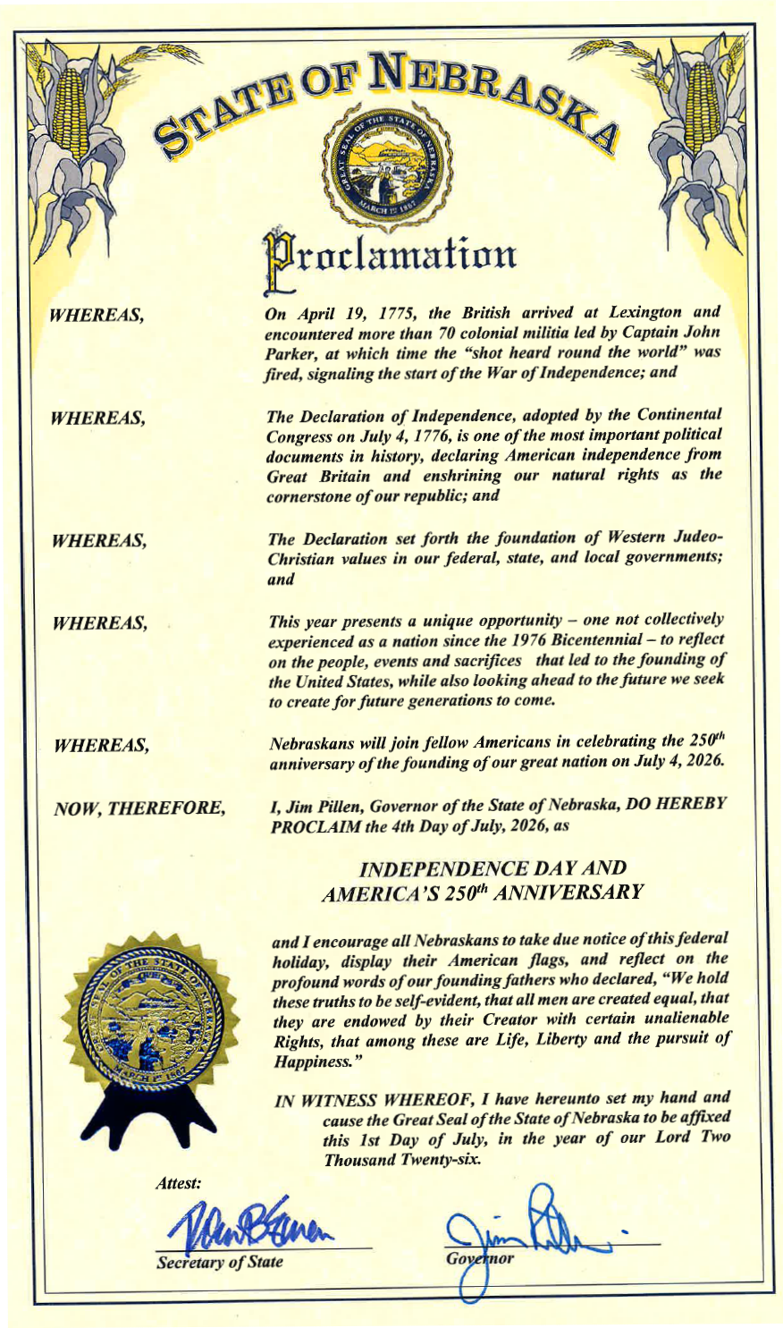 Independence Day Proclamation