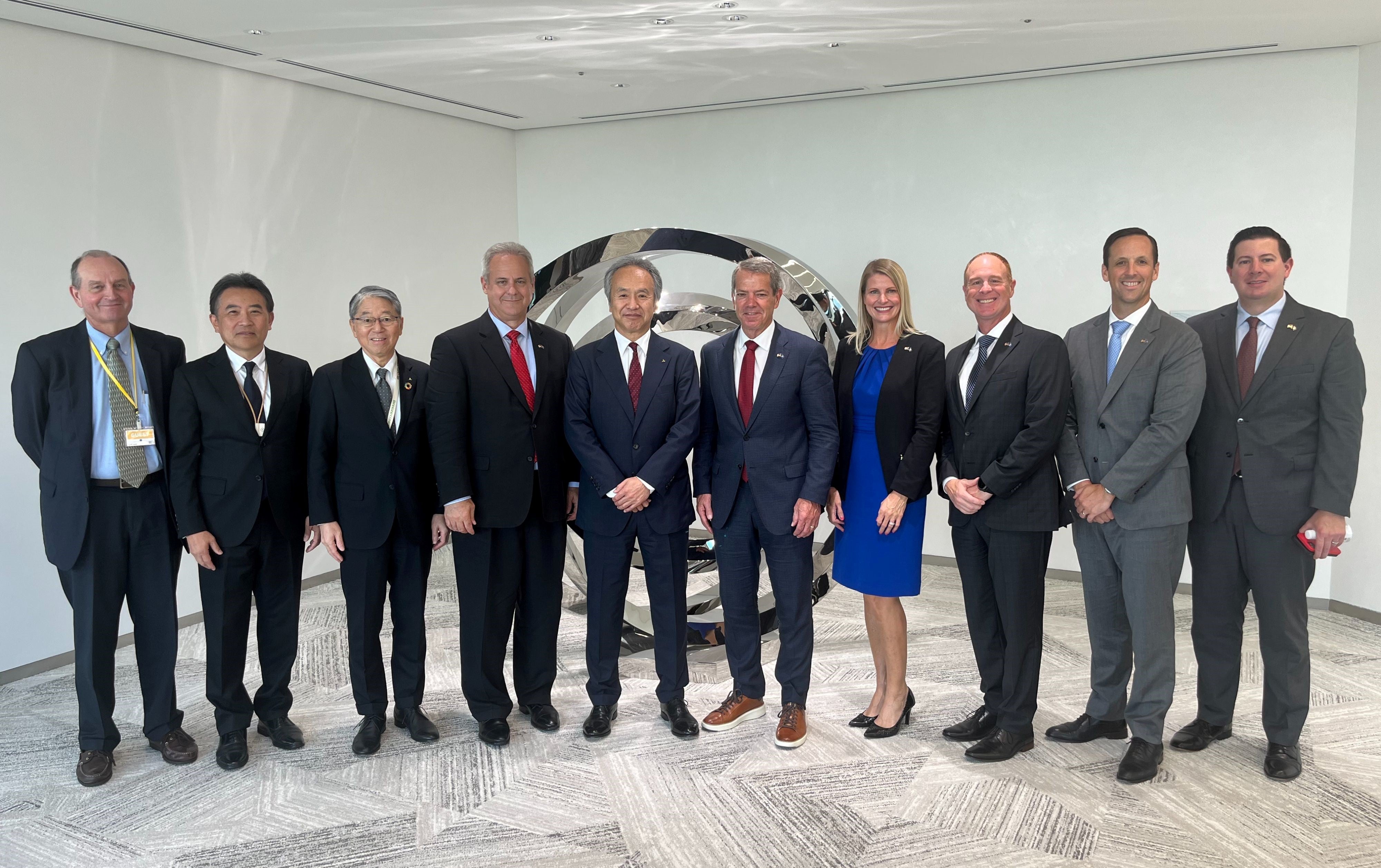 Meeting participants at Mitsubishi Heavy Industries