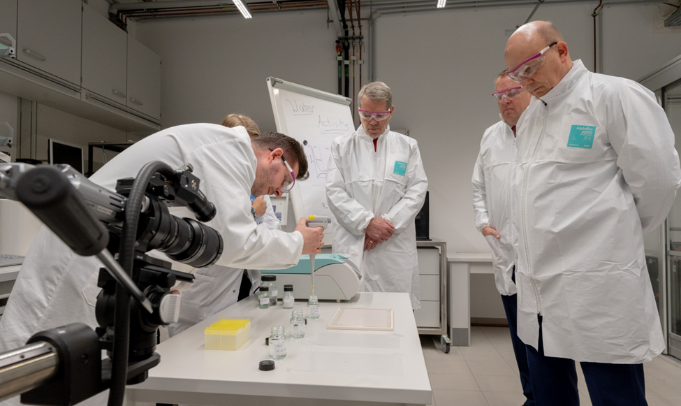 Gov. Pillen tours Evonik lab in Essen, Germany