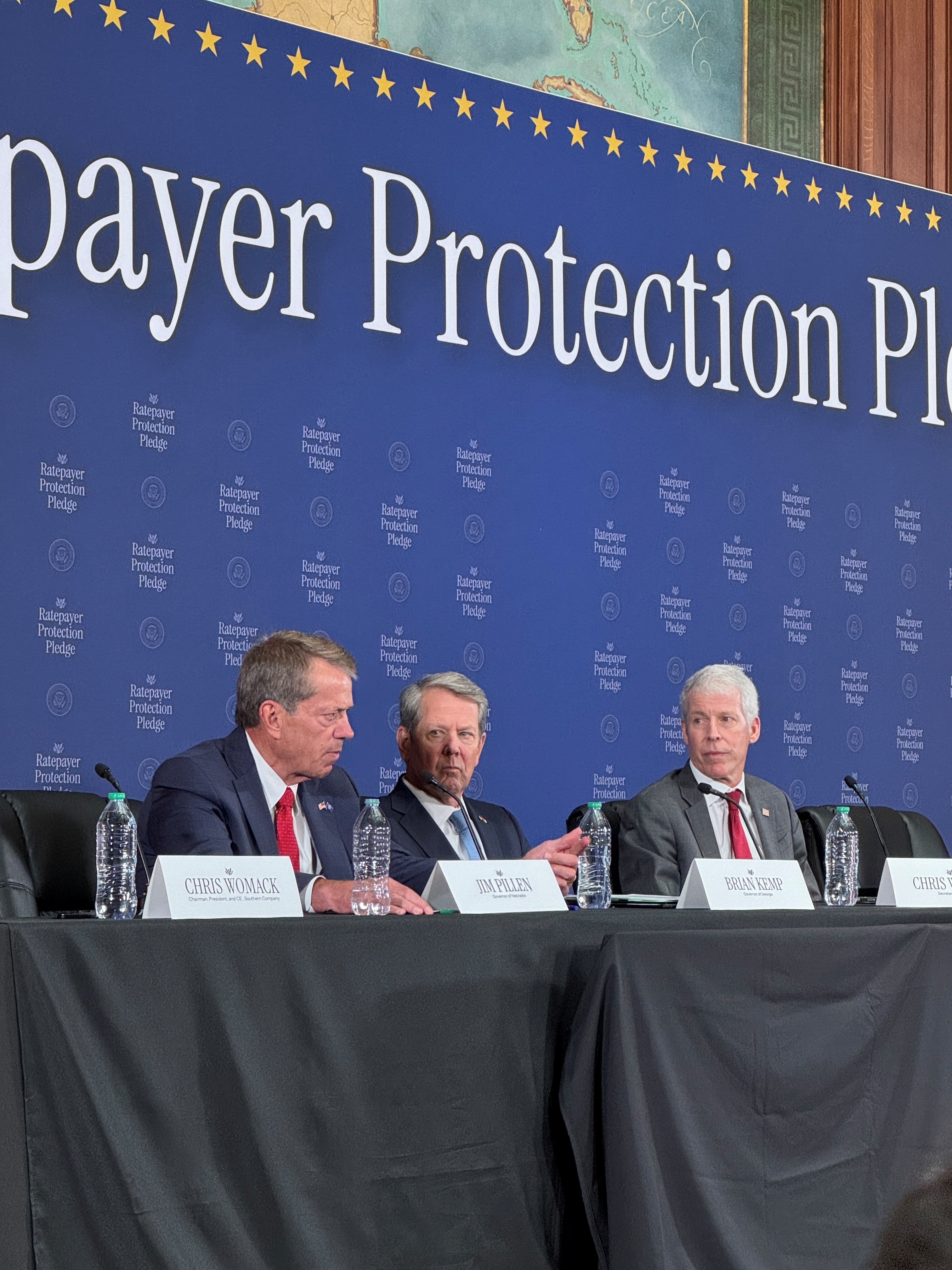 Gov. Pillen alongside Georgia Governor Brian Kemp and U.S. Secretary of Energy Chris Wright