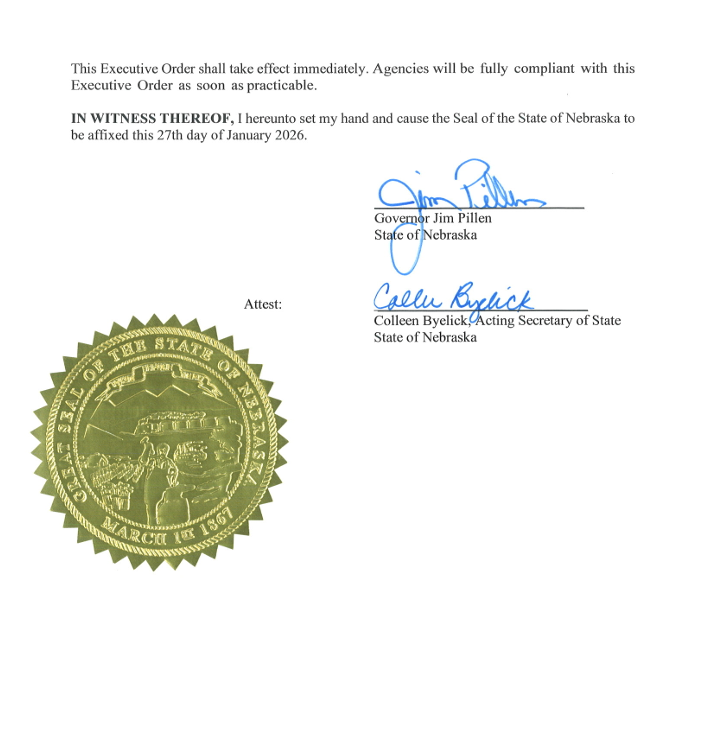 Executive Order (EO) to preserve federal earned benefits for eligible youth in the care of the Department of Health and Human Services (DHHS) page 3.